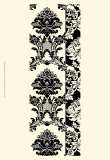 Damask in Black and Cream I Prints