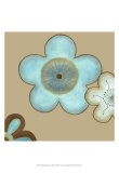 Pop Blossoms in Blue II Prints by Erica J. Vess