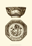 Manor Porcelain in Brown II Posters