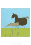 Stick-Leg Horse II Affiches par Erica J. Vess