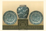 Porcelain in Teal I Affiches par George Ashdown Audsley