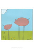 Stick-Leg Pig II Posters por Erica J. Vess Stick-Leg Pig II Posters por Erica J. Vess