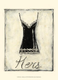Hers: French Lace Poster by Chariklia Zarris