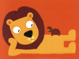 Le Lion et la Tortue Affiches par Nathalie Choux