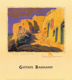 Old Santa Fe Affiches par Gustave Baumann