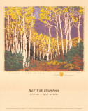 Aspen, Red River Kunst av Gustave Baumann Aspen, Red River Kunst av Gustave Baumann