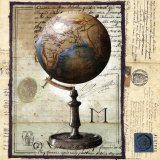 Mappemonde Prints by Gouny & Marange 