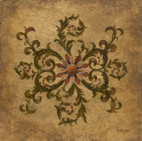 Golden Scroll I Prints by Betsy Brown