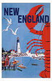 New England- Go Greyhound - Masterprint