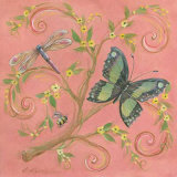 Butterfly Pink Prints by Kate McRostie