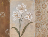 Lilies in the Mist Poster by Janet Tava