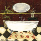 Red Bath I Posters by Grace Pullen