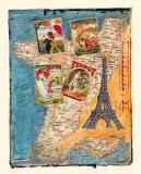 Tour de France Posters by M. Sigrid