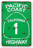 Pacific Coast Highway Blikkskilt