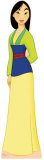 Mulan PAPPFIGUREN IN LEBENSGRÖSSE