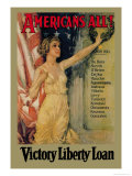 Americans All! Victory Liberty Loan Poster von Howard Chandler Christy