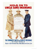 Hold on to Uncle Sam's Insurance Poster autor James Montgomery Flagg Hold on to Uncle Sam's Insurance Poster autor James Montgomery Flagg