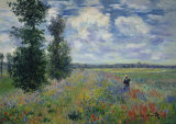 Les Coquelicots Poster von Claude Monet