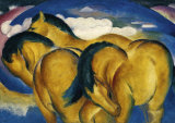 Little Yellow Horse, c.1912 Kunstdruck von Franz Marc