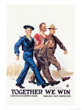 Together We Win Posters par James Montgomery Flagg
