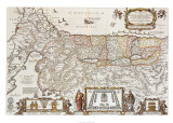 The Promised Land for the Sons of Israel, c.1663 Affiches par Nicholas Visscher
