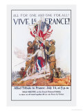 Vive La France! Posters tekijänä James Montgomery Flagg Vive La France! Posters tekijänä James Montgomery Flagg