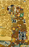 Die Erfüllung Poster von Gustav Klimt