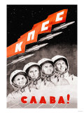 Glory to the Russian Cosmonauts Poster