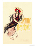 Jenny Hasselquist, c.1920 Poster by Théophile Alexandre Steinlen