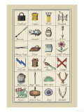 Heraldic Symbols: Padlock and Copper Posters by Hugh Clark