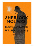 William Gillette as Sherlock Holmes: Farewell Appearance Poster