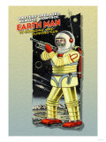 Battery Operated Earth Man Posters