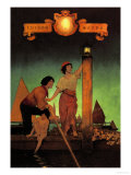 Venetian Lamplighters Poster von Maxfield Parrish