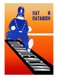 Running Policeman Print by Stenberg Brothers 