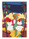The Afhgan Bazaar Fruit-Seller Posters by Frank Mcintosh