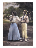 Two Tennis Players Posters