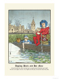 Angling Uncle and His Niece, c.1873 Posters by J.e. Rogers