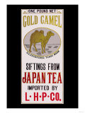 Gold Camel Brand Tea Poster