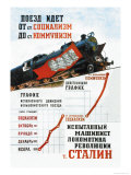 Train is Moving from the Socialist Station Posters by Pavel Sokolov-skalya