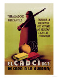 Socialist Trade Union Poster Poster von I. Vicens