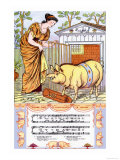 There Was a Lady Loved a Swine, c.1885 Posters by Walter Crane