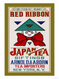 Red Ribbon Brand Tea Posters