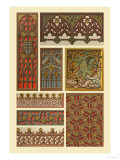 Medieval Woodwork Posters by Racinet 