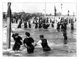 Coney Island Surf Crowd Posters by William H. Rau