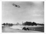The Airplane Races the Automobile Posters
