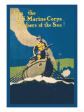 Join the U.S. Marine Corps, Soldiers of the Sea Poster