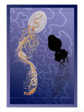 Pair of Jellyfish Plakater av Ernst Haeckel