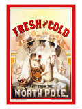 Fresh and Cold, Direct from the North Pole Prints by F. Klemm
