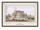 Indiana Building, Centennial International Exhibition, 1876 Posters by Thompson Westcott