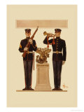 Two Marines Posters by Joseph Christian Leyendecker